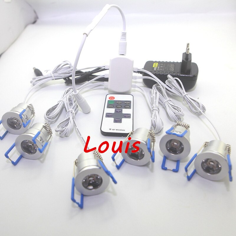 YRANK 1.5W DC12V LED Downlight LED Spotlight Ceiling Lamps Home Kitchen Showcase Cabinet Indoor Lighting Warm Cool White