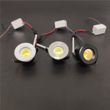 LED Spot Light Hole 30mm 110V 220V 3W Cob Dimmable White/Black/Silver MiNi downlight Recessed For Cabinet Gypsophila Display