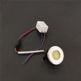 LED Spot Light Hole 30mm 110V 220V 3W Cob Dimmable White/Black/Silver MiNi downlight Recessed For Cabinet Gypsophila Display
