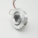 Adjustable Angle LED Spotlight Mini Downlight 3W Jewelry Interior Lighting Shop Decoration Bedroom Ceiling Built-in DC12V