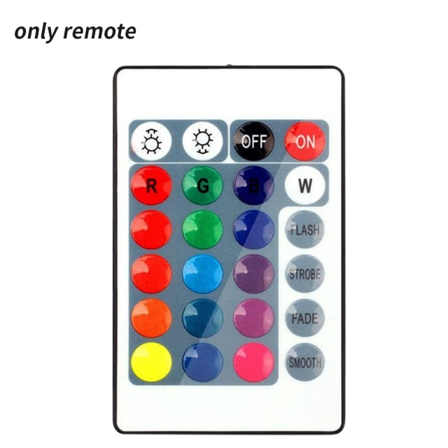 Dimmable 15W LEDs Recessed Lighting Downlight with IR Remote Control 16 Color &amp; 4 Flashing Modes RGBW Floodlight Ceiling Light