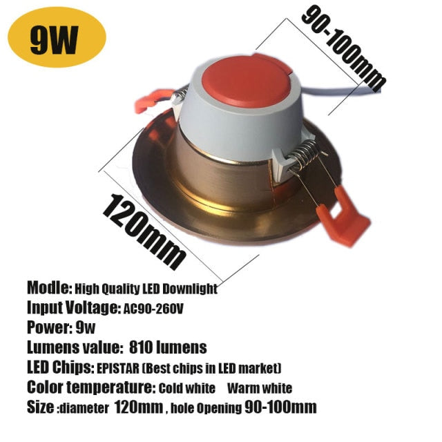 Focos Led Techo Led Downlight Led Bulb 15W 12W 9W 5W 3W Round 220V 230V 240V For Bedroom Kitchen Indoor LED Spot Light