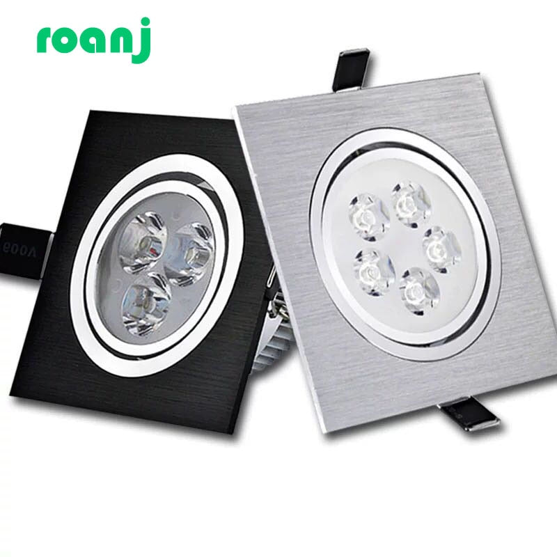 Dimmable LED downlight COB spotlight ceiling light AC85-265V 6w 10w 14w recessed downlight square led panel light