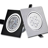 Dimmable LED downlight COB spotlight ceiling light AC85-265V 6w 10w 14w recessed downlight square led panel light