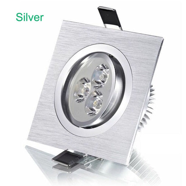 Dimmable LED downlight COB spotlight ceiling light AC85-265V 6w 10w 14w recessed downlight square led panel light