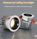 LED Adjustable Spot Downlights Waterproof IP65 Lamp Ceiling Recessed 9W 15W Dimmable Safety voltage for Boat for Bathroom