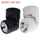 AC/DC 12V 24V 10W 20W COB Led downlights Surface Mounted Ceiling Spot light 360 degree Rotation Ceiling Downlight