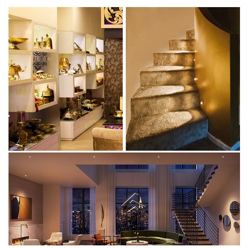 etrnLED 3W 4W Mini Led Spotlight Downlight 12V 24V Jewelry Display Ceiling Recessed Cabinet Spot Lamp with Driver Wire Connector