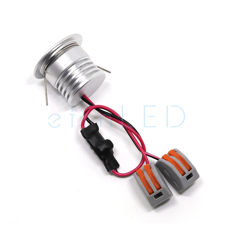 etrnLED 3W 4W Mini Led Spotlight Downlight 12V 24V Jewelry Display Ceiling Recessed Cabinet Spot Lamp with Driver Wire Connector