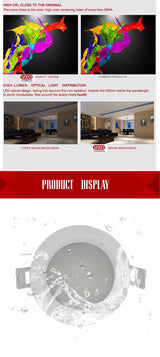 Waterproof IP65 AC 220V 5W /7W/9W/ Driverless dimmable Led panel light Cold white Warm white LED Downlight LED Light