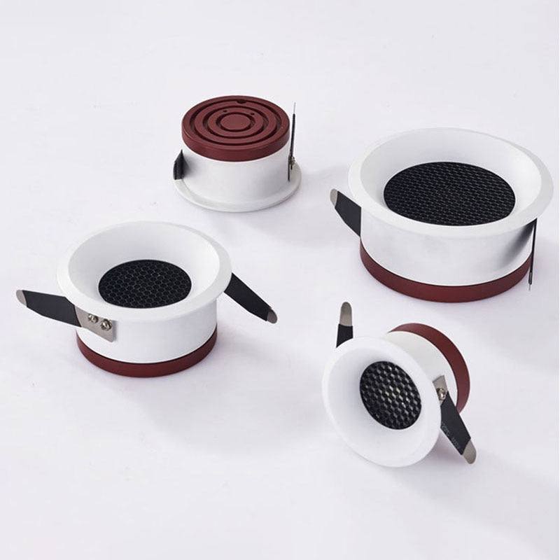 Dimmable LED Anti Glare Recessed Spotlight 5W/7W/9W/12W/15W/18W Honeycomb COB LED Ceiling Lamp Downlight for Indoor lighting