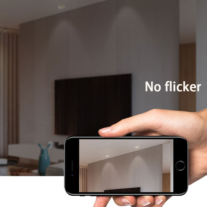 Dimmable LED Anti Glare Recessed Spotlight 5W/7W/9W/12W/15W/18W Honeycomb COB LED Ceiling Lamp Downlight for Indoor lighting