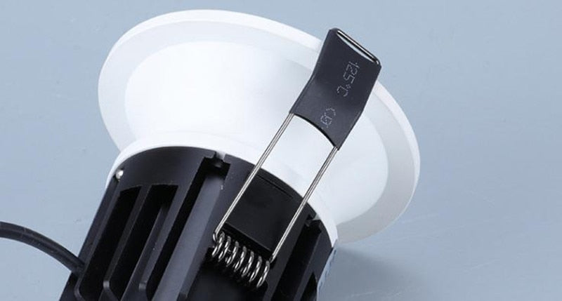 Round Light COB Dimmable Downlight Super Bright Recessed Glare 7W 10W 12W LED Round Led Ceiling Lampled 220v Bedroom Hotel