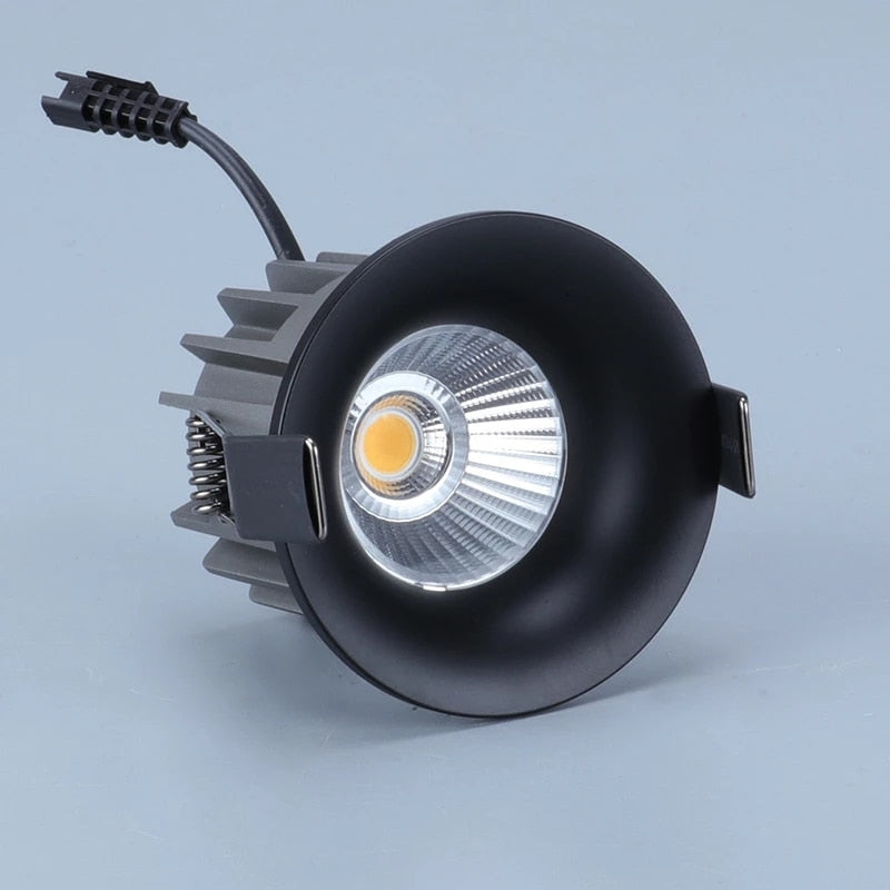 Round Light COB Dimmable Downlight Super Bright Recessed Glare 7W 10W 12W LED Round Led Ceiling Lampled 220v Bedroom Hotel