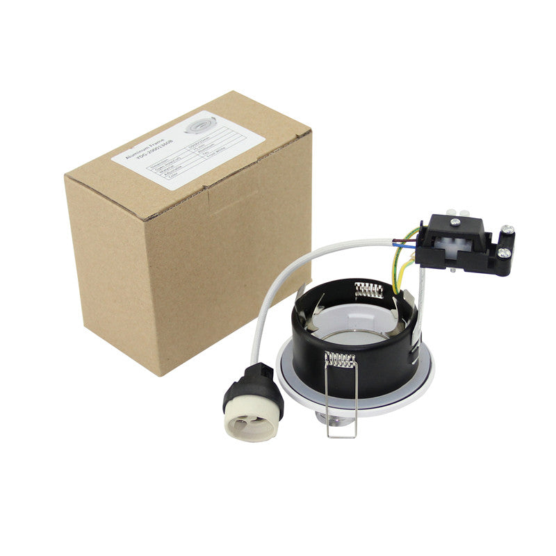 IP65 Downlight Fixture Led Recessed Fitting Fixture GU10 MR16 70mm Cutout LED Halogen Bulbs Downlight Frame Fitting Fixture