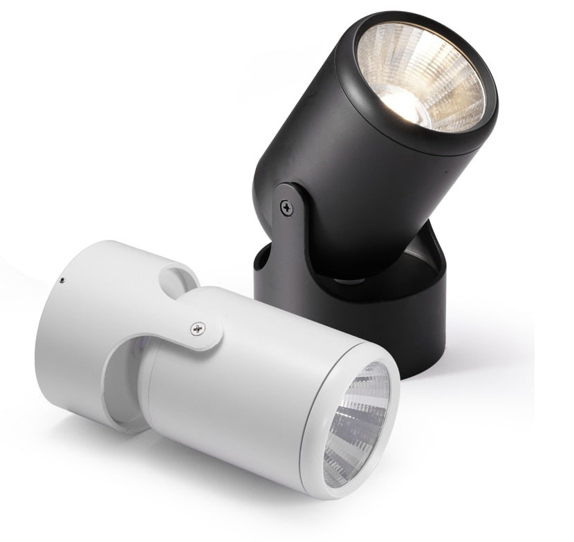 Dimmable high quality rotating LED downlight surface mounted adjustment COB ac85-265V 10W 15W LED ceiling light spotlight