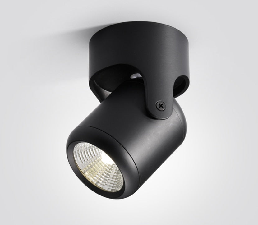 Dimmable high quality rotating LED downlight surface mounted adjustment COB ac85-265V 10W 15W LED ceiling light spotlight