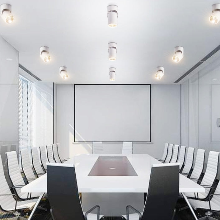 Dimmable high quality rotating LED downlight surface mounted adjustment COB ac85-265V 10W 15W LED ceiling light spotlight