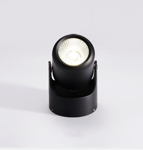 Dimmable high quality rotating LED downlight surface mounted adjustment COB ac85-265V 10W 15W LED ceiling light spotlight