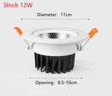 Led Embedded Ceiling Lamp Dimming Led Downlight Shower Universal Joint Decoration 8W Brightness IP65 Waterproof Embedded Lights