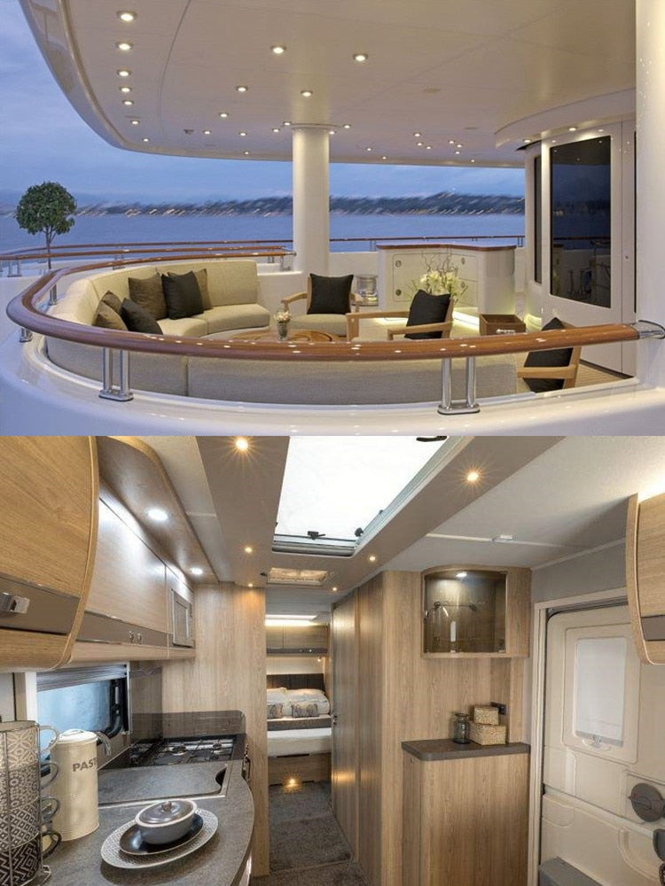 DY-DL90 6W Marine Yacht Ship Spot IP67 Kitchen Bathroom Downlight Ceiling Down Lamp Caravan RV Cabinet LED Interior Boat Light