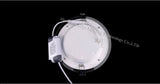 Dimmable LED  Panel Downlight 6W 12W 18W 20 pcs Round glass ceiling recessed lights SMD 5730 Warm Cold White led Light AC85-265V
