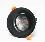 High Quality Black COB LED Downlight 10W/15W/25W AC240 220V 110V Aluminum downlight Indoor Ceiling Round Recessed Spot Lighting