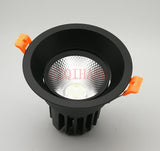 High Quality Black COB LED Downlight 10W/15W/25W AC240 220V 110V Aluminum downlight Indoor Ceiling Round Recessed Spot Lighting