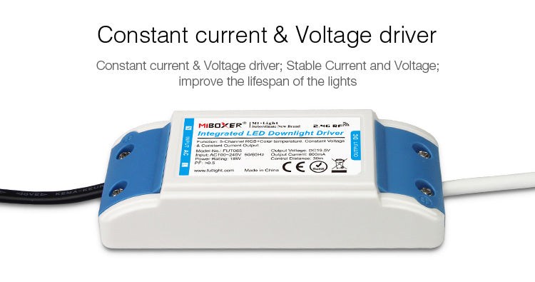 Miboxer 18W RGB+CCT LED Downlight FUT065 AC 100V-240V Round Brightness adjustable LED Ceiling Spotlight