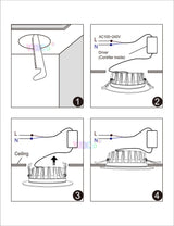 Miboxer 18W RGB+CCT LED Downlight FUT065 AC 100V-240V Round Brightness adjustable LED Ceiling Spotlight