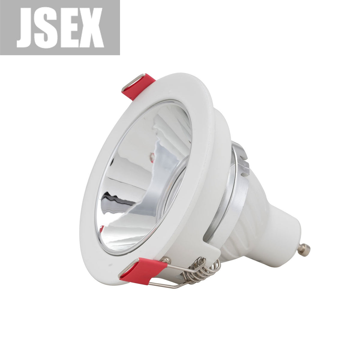 Round Nickel Recessed LED Ceiling Light Adjustable Frame MR16 GU10 Bulb Fixture Downlight Holder