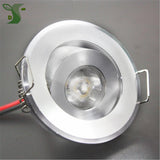 DC 12V dimmable LED downlight  led verlichting led panel 1W spot light with driver  black/silver/white color 5pcs/lot