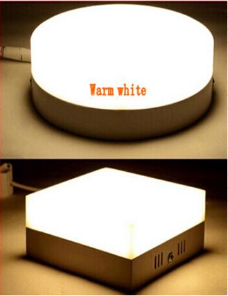 Led Panel Surface Mounted Downlight Led 6W-24W Led Modern Round Ceiling Panel Lights Square Panel Light Fixture + drivre