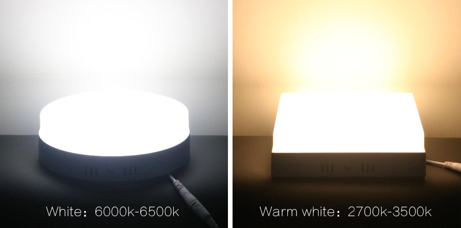 Led Panel Surface Mounted Downlight Led 6W-24W Led Modern Round Ceiling Panel Lights Square Panel Light Fixture + drivre