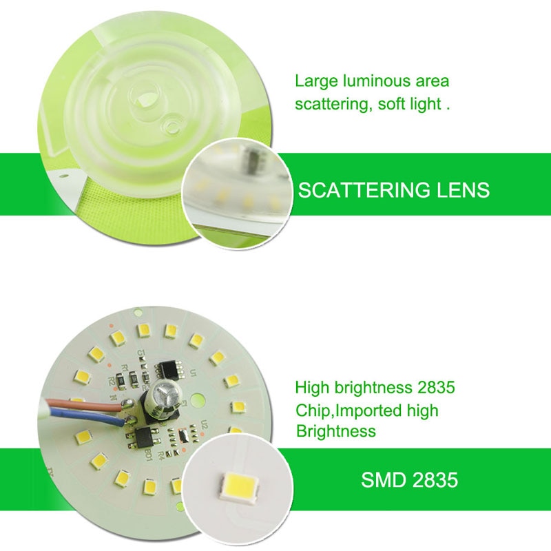 Ultra Bright Thin Mini Led Module 12W 18W 24W For Ceiling Lamp Downlight Replace Accessory Magnetic Source Light Board Bulb 220V