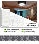 Ultra Bright Thin Mini Led Module 12W 18W 24W For Ceiling Lamp Downlight Replace Accessory Magnetic Source Light Board Bulb 220V