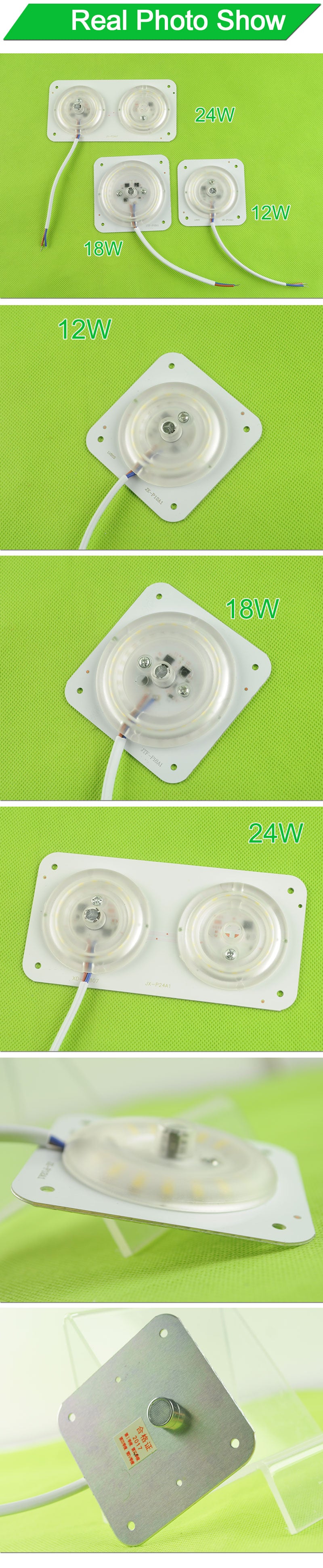Ultra Bright Thin Mini Led Module 12W 18W 24W For Ceiling Lamp Downlight Replace Accessory Magnetic Source Light Board Bulb 220V