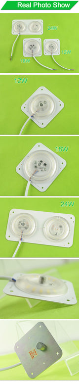 Ultra Bright Thin Mini Led Module 12W 18W 24W For Ceiling Lamp Downlight Replace Accessory Magnetic Source Light Board Bulb 220V