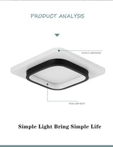 Modern Simple LED Downlight Embedded aisle corridor lights entrance light Creative Nordic Indoor Ceiling Lamp Surface Mounted