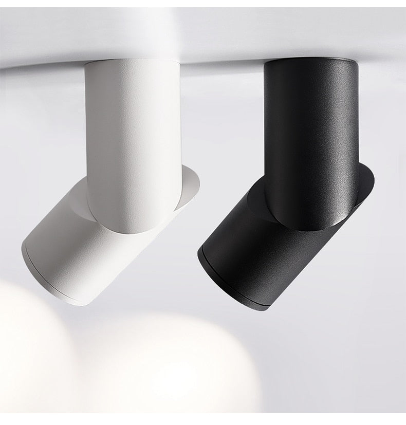 Dimmable Rotating LED Downlights 10W 15W 20W COB LED Ceiling Spot Lights AC110-220V LED Wall Lamp Warm Cold White Indoor Lighting