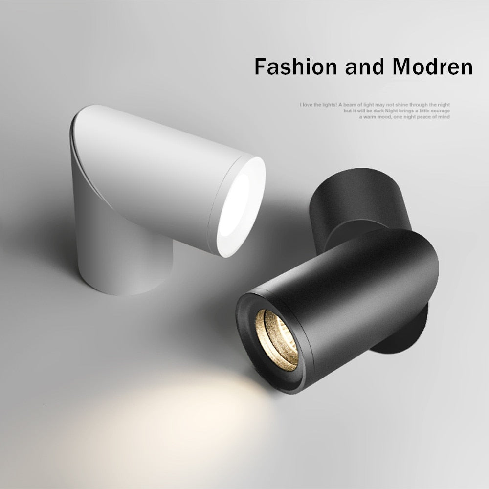 Dimmable Rotating LED Downlights 10W 15W 20W COB LED Ceiling Spot Lights AC110-220V LED Wall Lamp Warm Cold White Indoor Lighting