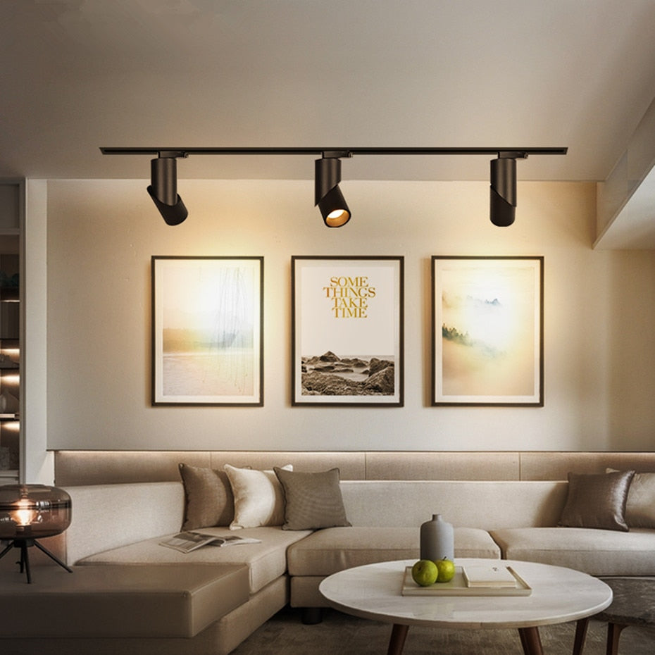 Dimmable Rotating LED Downlights 10W 15W 20W COB LED Ceiling Spot Lights AC110-220V LED Wall Lamp Warm Cold White Indoor Lighting