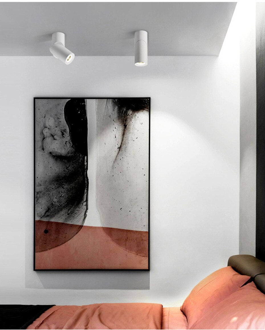 Dimmable Rotating LED Downlights 10W 15W 20W COB LED Ceiling Spot Lights AC110-220V LED Wall Lamp Warm Cold White Indoor Lighting