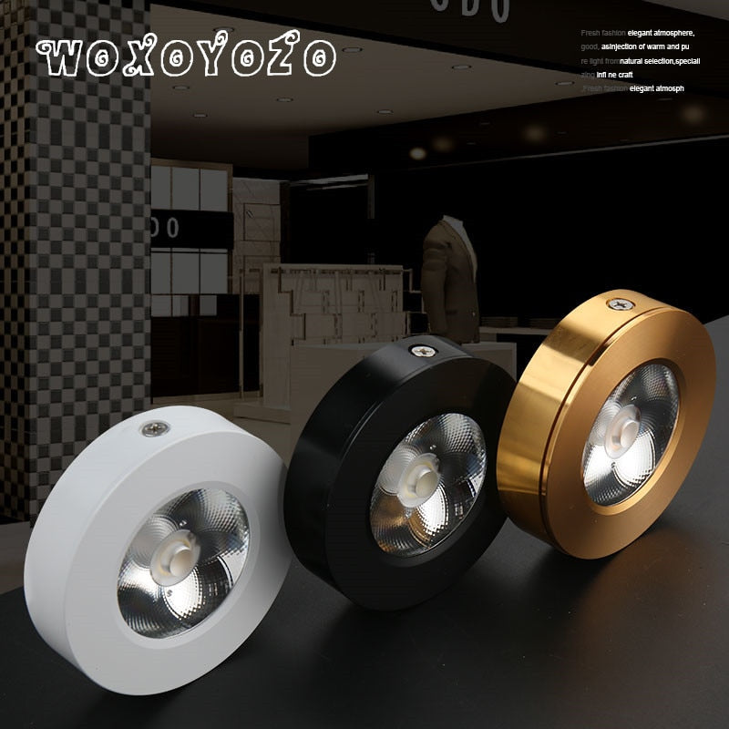 Mini Surface Mount Led Downlight w 5w 7w 10w 15w 220V lamp Ultrathin Cob Spot Led Light lighting Ceiling Home Cabinet Wardrobe