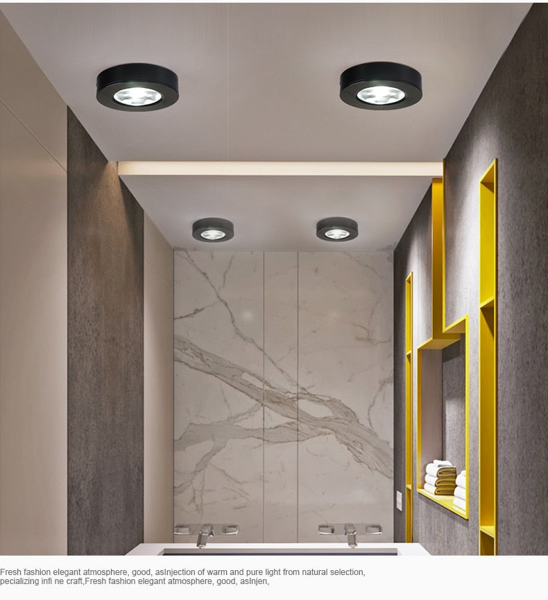 Mini Surface Mount Led Downlight w 5w 7w 10w 15w 220V lamp Ultrathin Cob Spot Led Light lighting Ceiling Home Cabinet Wardrobe