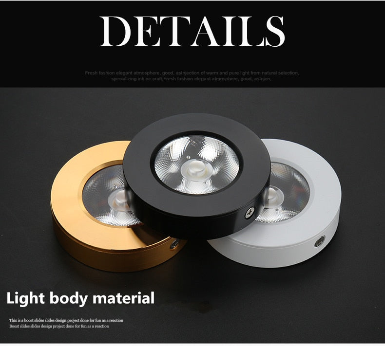 Mini Surface Mount Led Downlight w 5w 7w 10w 15w 220V lamp Ultrathin Cob Spot Led Light lighting Ceiling Home Cabinet Wardrobe