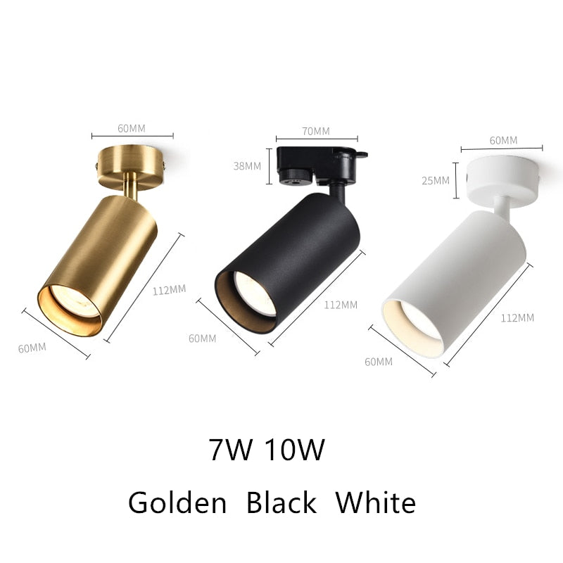 Downlights Ceiling Surface Mounted Commercial Clothing Indoor Lighting Cob Led Downlight 7W 10W Spot Led  AC85-265V