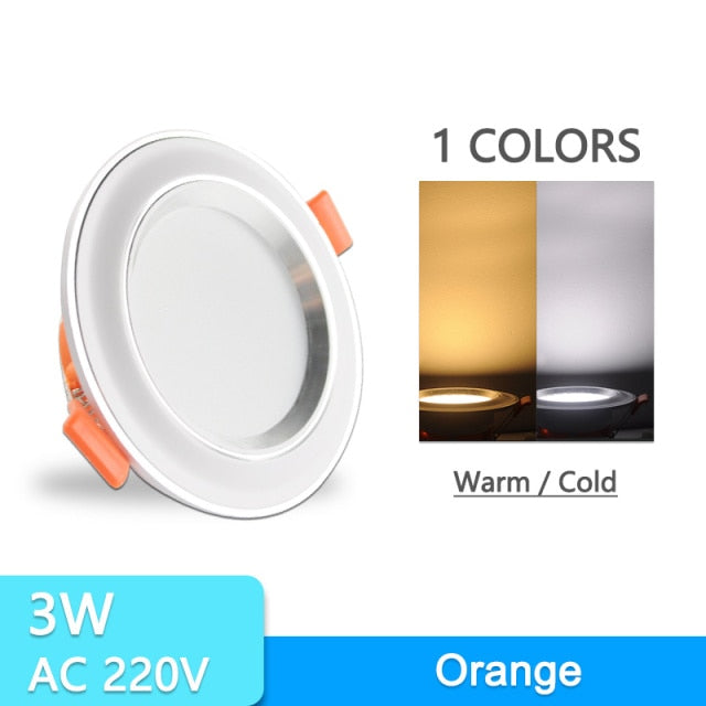 Downlight 3W 5W 3000k 4000k 6500k led Downlight AC 220V-240V Led Bulb Bedroom Indoor Round LED Spot Lighting