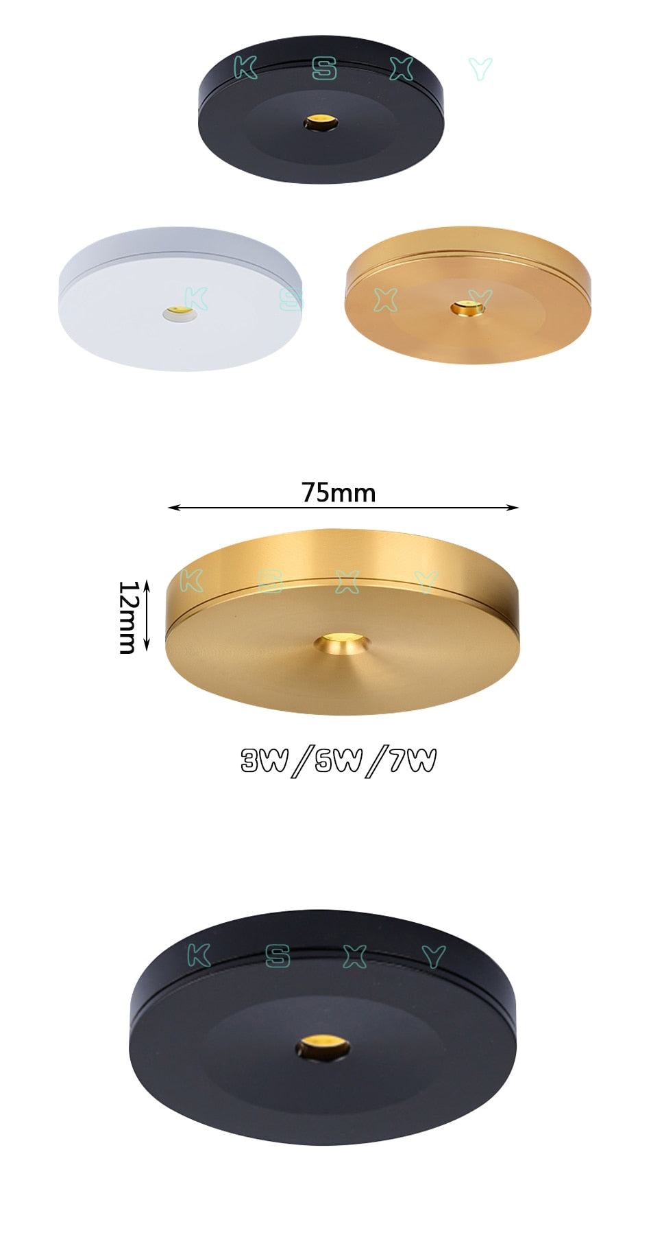 Surface Mounted LED Downlight 3W 5W 7W 220V Ceiling Lamps Ultra Thin Driverless LED Spot Lights Book Rack Lighting