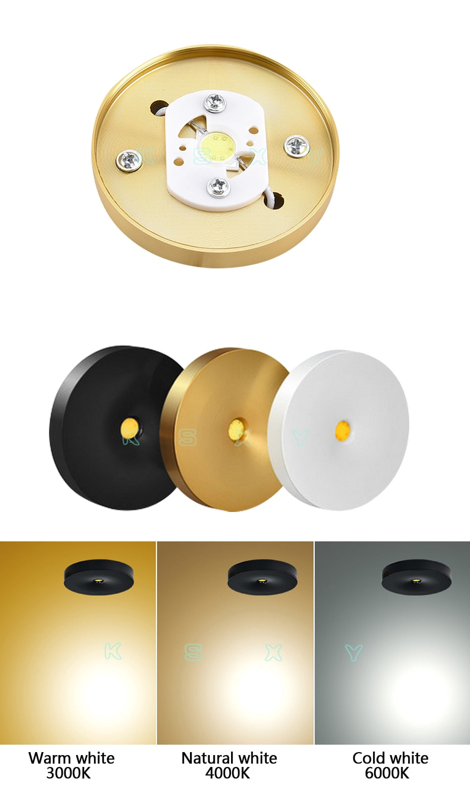 Surface Mounted LED Downlight 3W 5W 7W 220V Ceiling Lamps Ultra Thin Driverless LED Spot Lights Book Rack Lighting